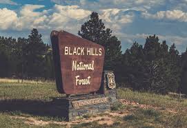 Welcome sign to The Black Hills