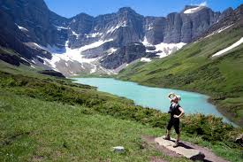 Mountain lake in Glacier National Park